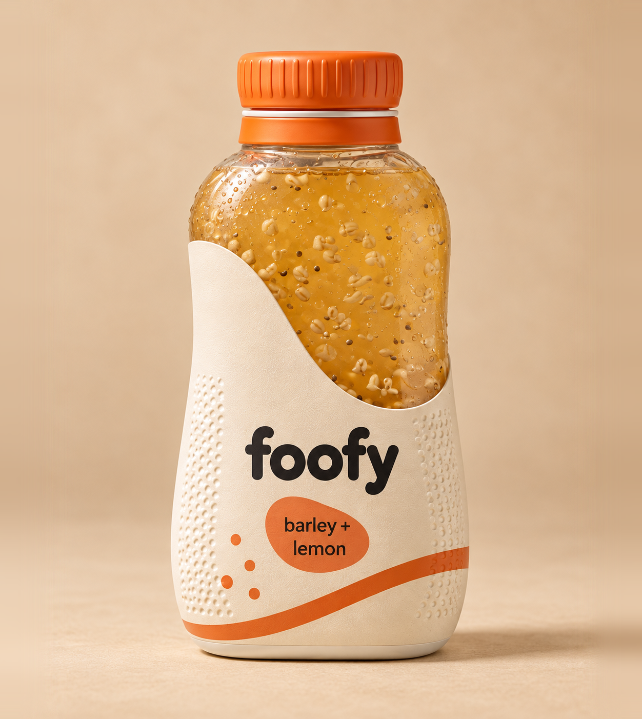 Foofy Barley + Lemon bottle.